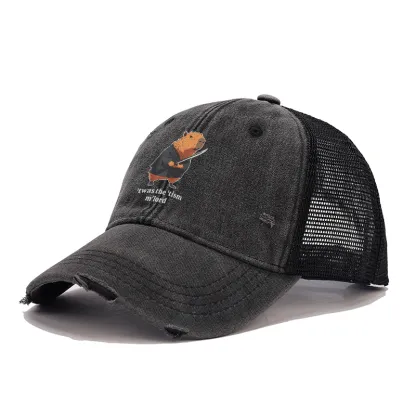 Tokyo-Tiger Focused Samurai Capybara Trucker Cap