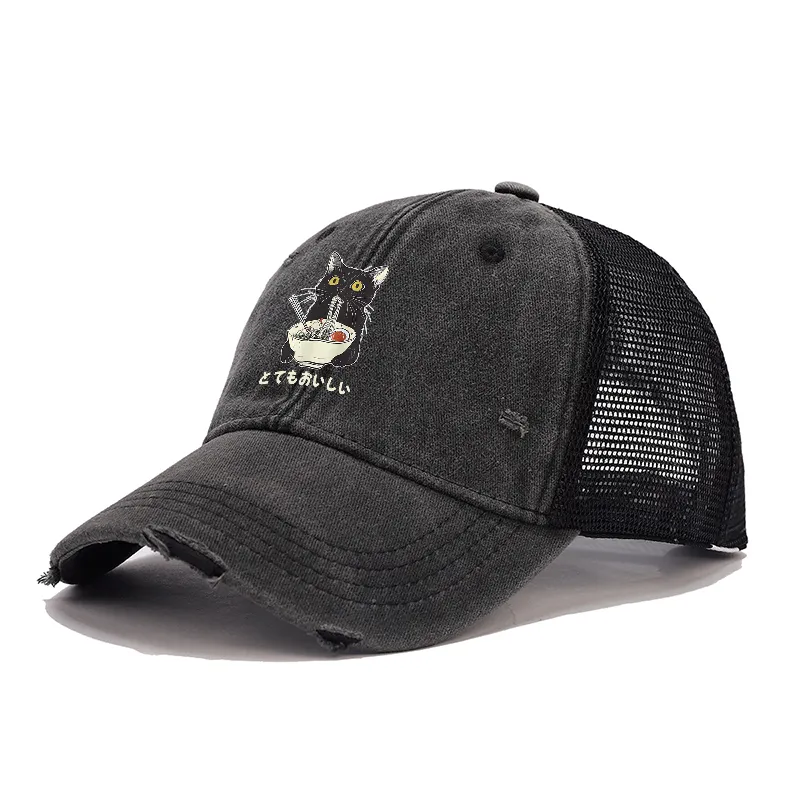 Tokyo-Tiger Cats Eat Ramen Noodles Trucker Cap Sale
