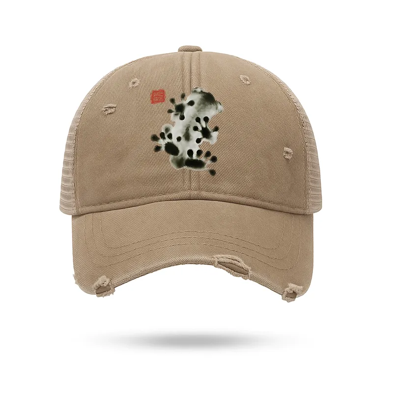 Tokyo-Tiger Ink Painting Frog Trucker Cap