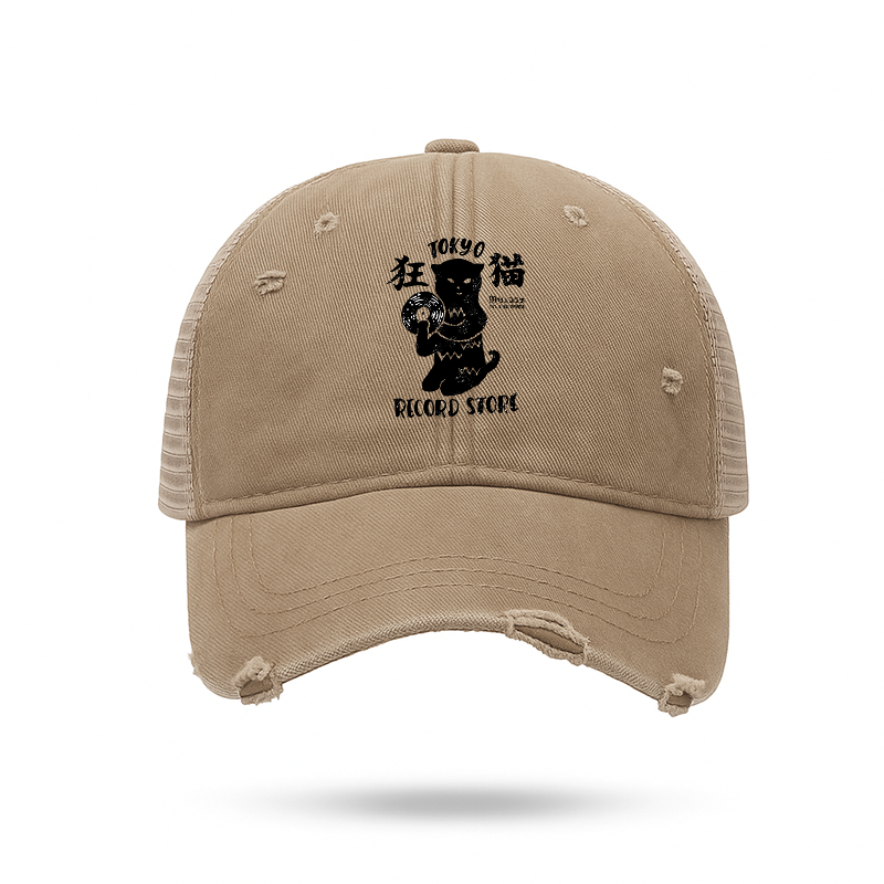 Tokyo-Tiger Tokyo Record Store Cat CD Trucker Cap