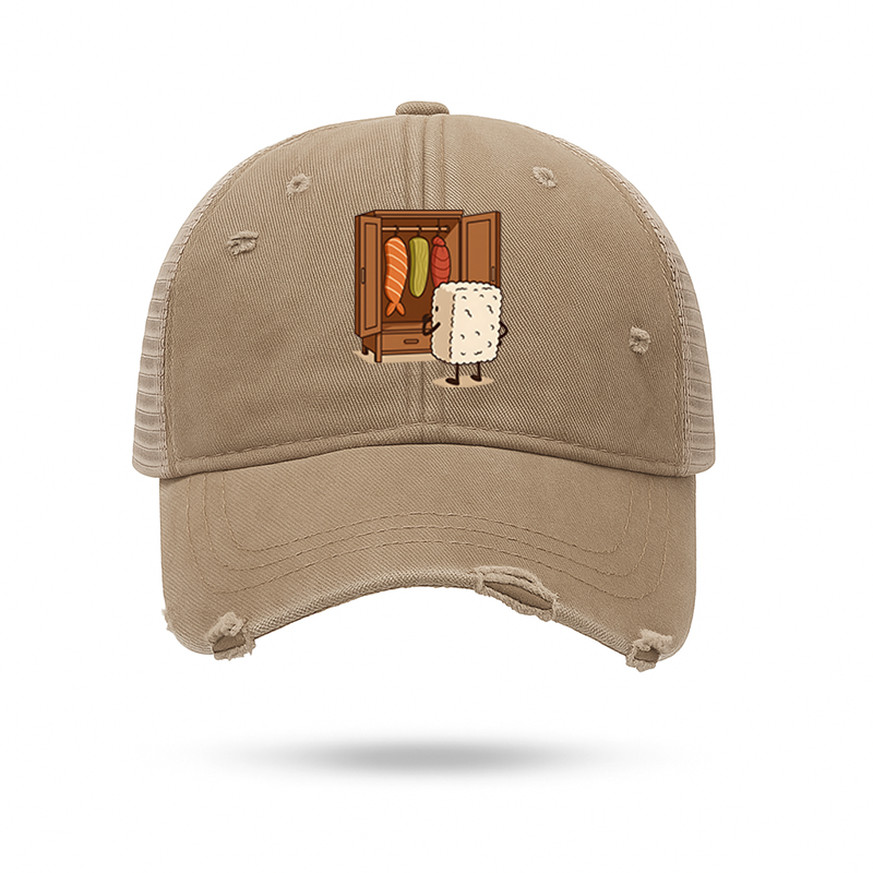 Tokyo-Tiger Sushi Pick Out Clothes Trucker Cap