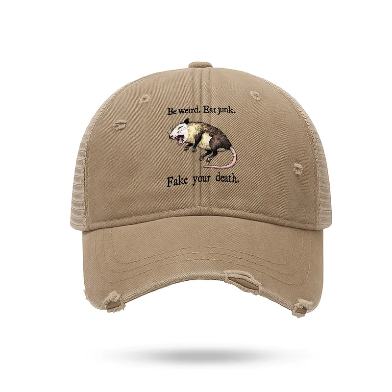 Tokyo-Tiger Possum Playing Dead Trucker Cap