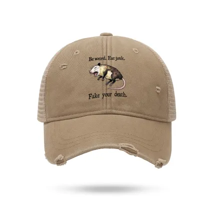 Tokyo-Tiger Possum Playing Dead Trucker Cap