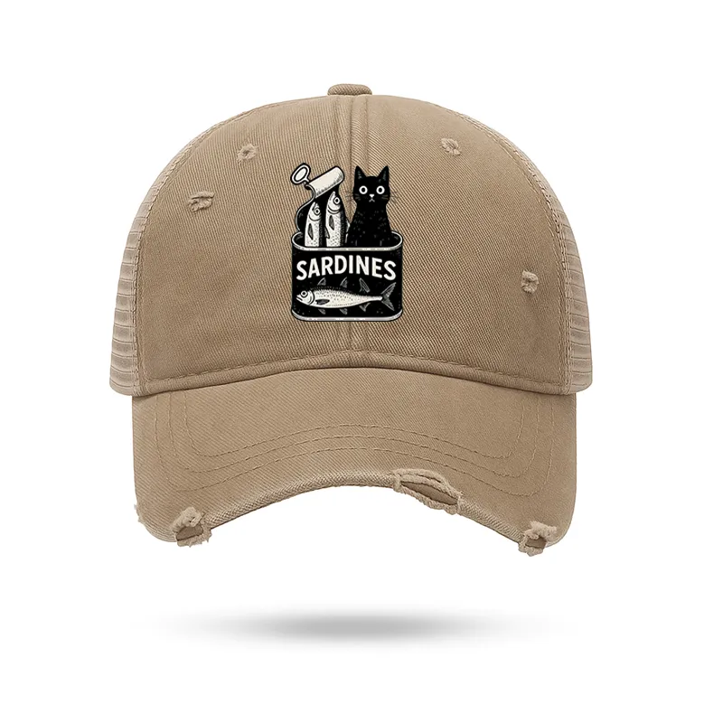 Tokyo-Tiger Cat And Canned Fish Trucker Cap