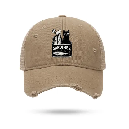 Tokyo-Tiger Cat And Canned Fish Trucker Cap