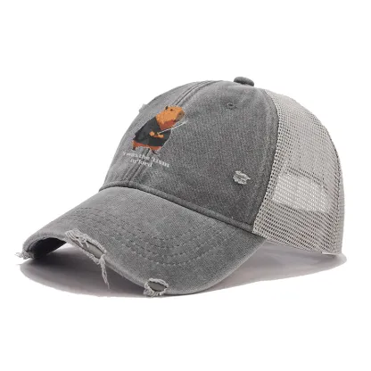 Tokyo-Tiger Focused Samurai Capybara Trucker Cap