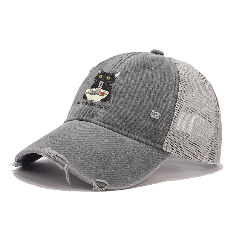Tokyo-Tiger Cats Eat Ramen Noodles Trucker Cap