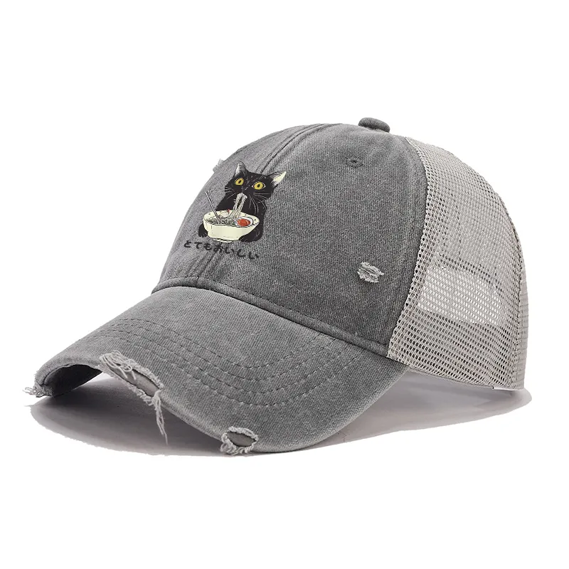 Tokyo-Tiger Cats Eat Ramen Noodles Trucker Cap
