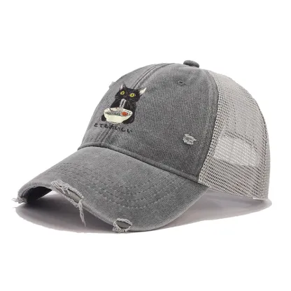 Tokyo-Tiger Cats Eat Ramen Noodles Trucker Cap