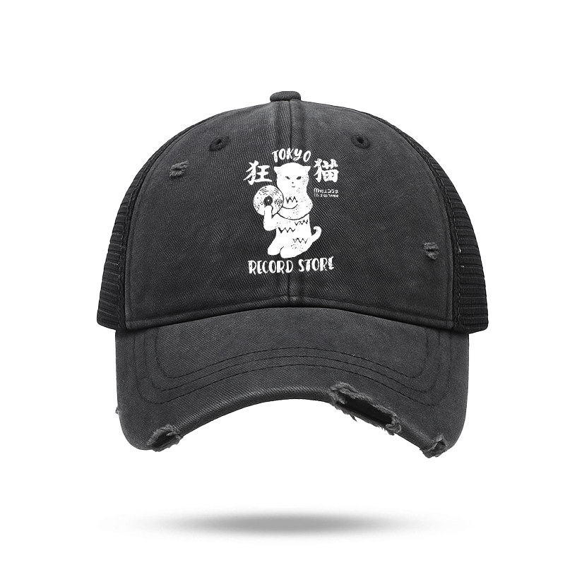 Tokyo-Tiger Tokyo Record Store Cat CD Trucker Cap