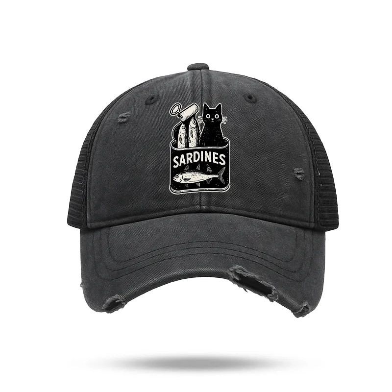 Tokyo-Tiger Cat And Canned Fish Trucker Cap Sale