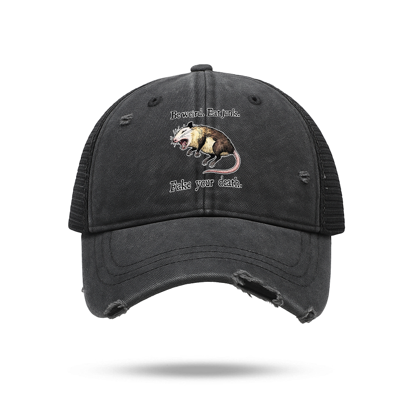 Tokyo-Tiger Possum Playing Dead Trucker Cap