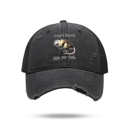 Tokyo-Tiger Possum Playing Dead Trucker Cap