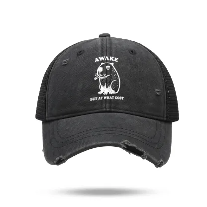 Tokyo-Tiger Smoking Capybara Trucker Cap
