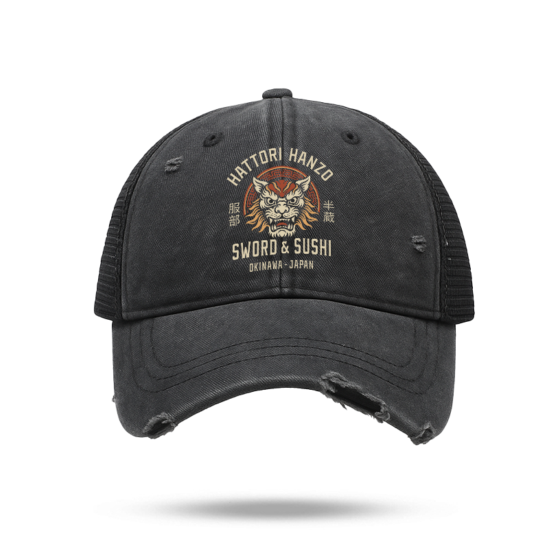 Tokyo-Tiger Hattori Lion Japanese Samurai Trucker Cap