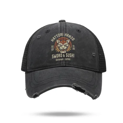 Tokyo-Tiger Hattori Lion Japanese Samurai Trucker Cap