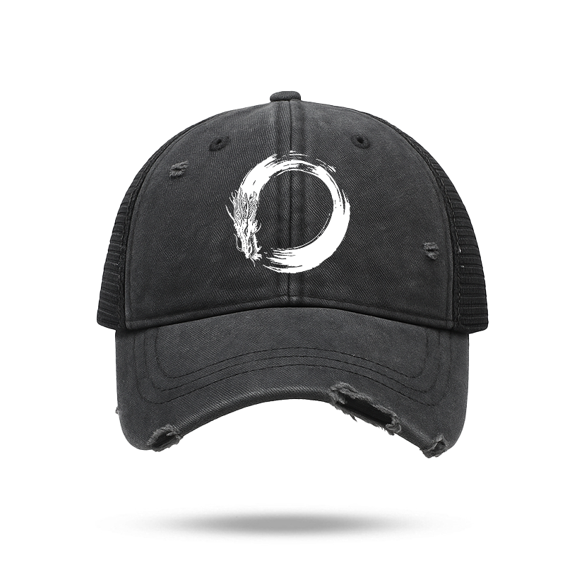 Tokyo-Tiger Dragon's Circle Trucker Cap