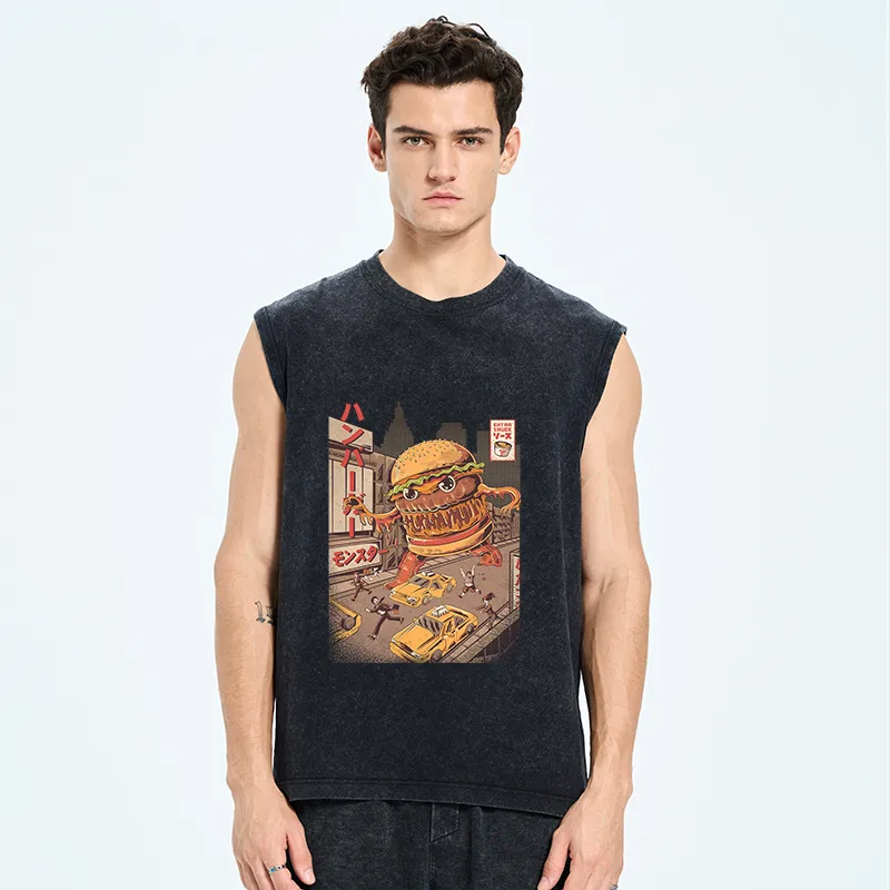 Tokyo-Tiger The Great Burger Kaiju Japanese Washed Tank