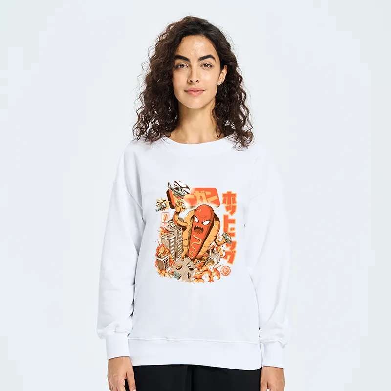 Tokyo-Tiger Great Hot Dog Kaiju Japanese Sweatshirt