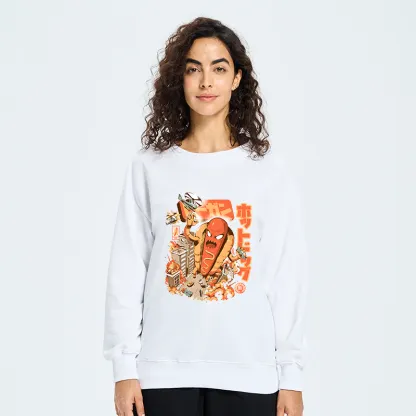 Tokyo-Tiger Great Hot Dog Kaiju Japanese Sweatshirt
