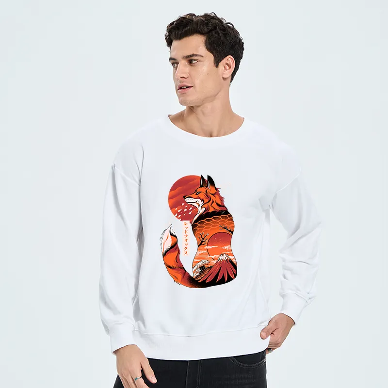 Tokyo-Tiger Japanese Fox KitsuneTattoo Sweatshirt