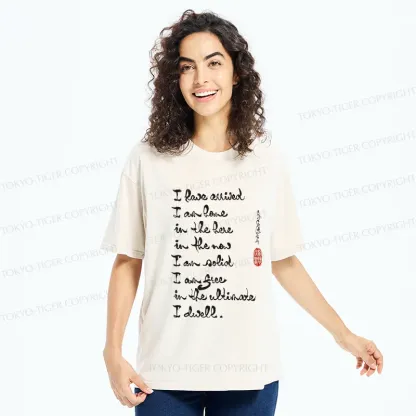 Tokyo-Tiger Zen Sayings Washed T-Shirt