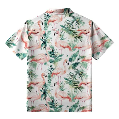 Tokyo-Tiger Passionate Flamingo Aloha Hawaiian Shirt