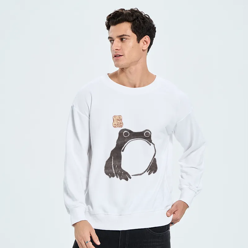 Tokyo-Tiger Matsumoto Hoji woodblock print frog Sweatshirt