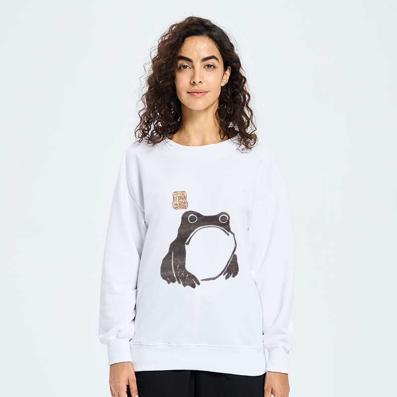 Tokyo-Tiger Matsumoto Hoji woodblock print frog Sweatshirt