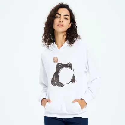 Tokyo-Tiger Matsumoto Hoji Woodblock Print Frog Classic Hoodie