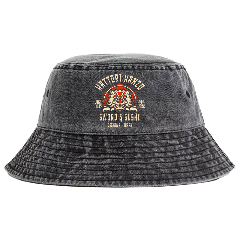Tokyo-Tiger Hattori Hanzo Sword Washed Bucket Hat Sale
