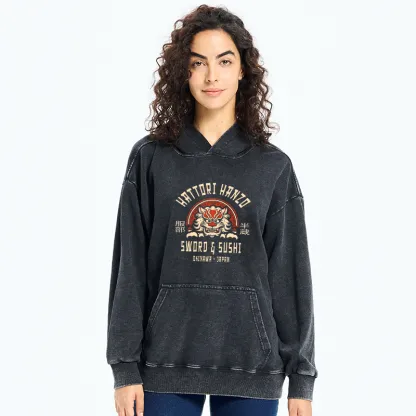 Tokyo-Tiger Hattori Hanzo Sword Washed Hoodie