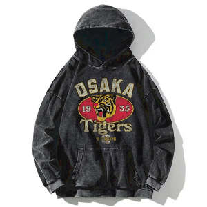 Image of Tokyo-Tiger Osaka Tigers 1935 Washed Hoodie