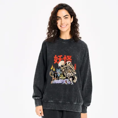 Tokyo-Tiger The Yokai Club Washed Sweatshirt