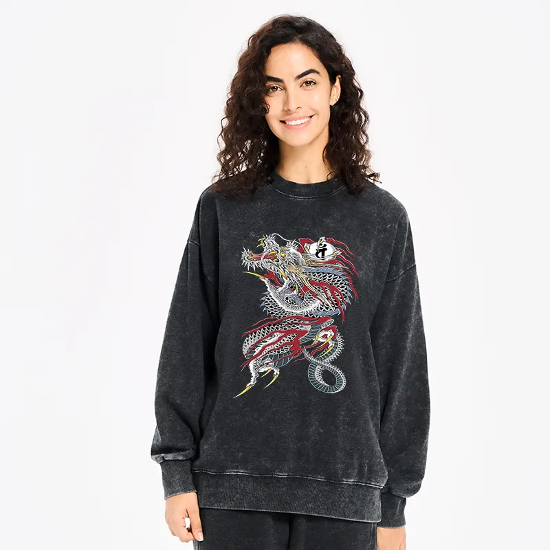 Tokyo-Tiger Dragon of Dojima Washed Sweatshirt