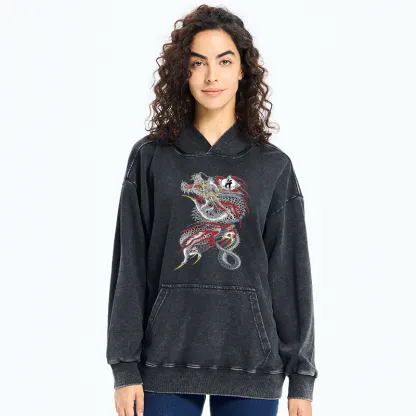 Tokyo-Tiger Dragon of Dojima Washed Hoodie
