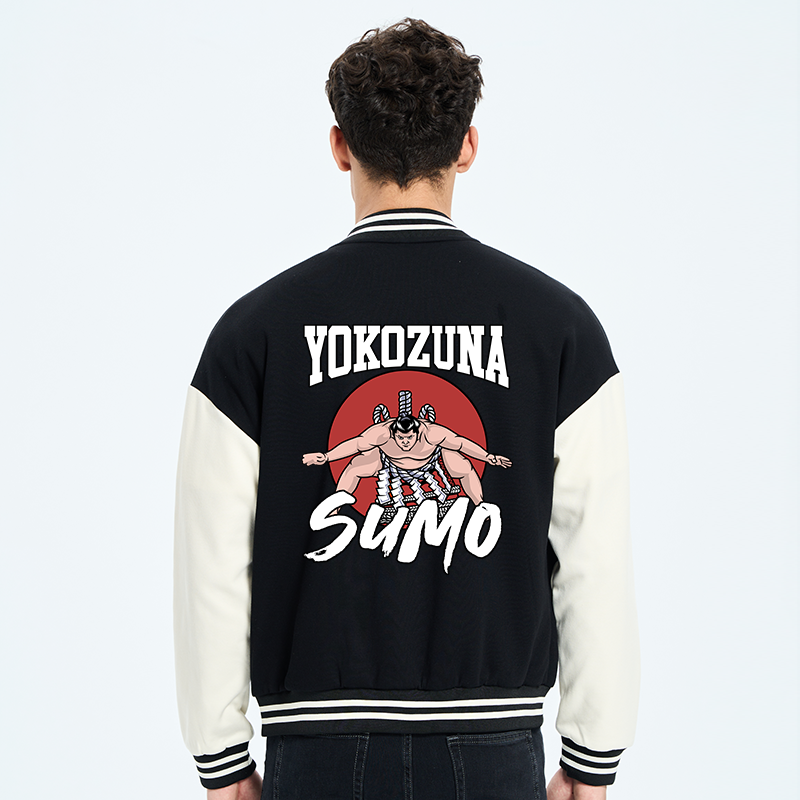 Tokyo-Tiger Yokozuna Sumo Embroidery Varsity Jacket