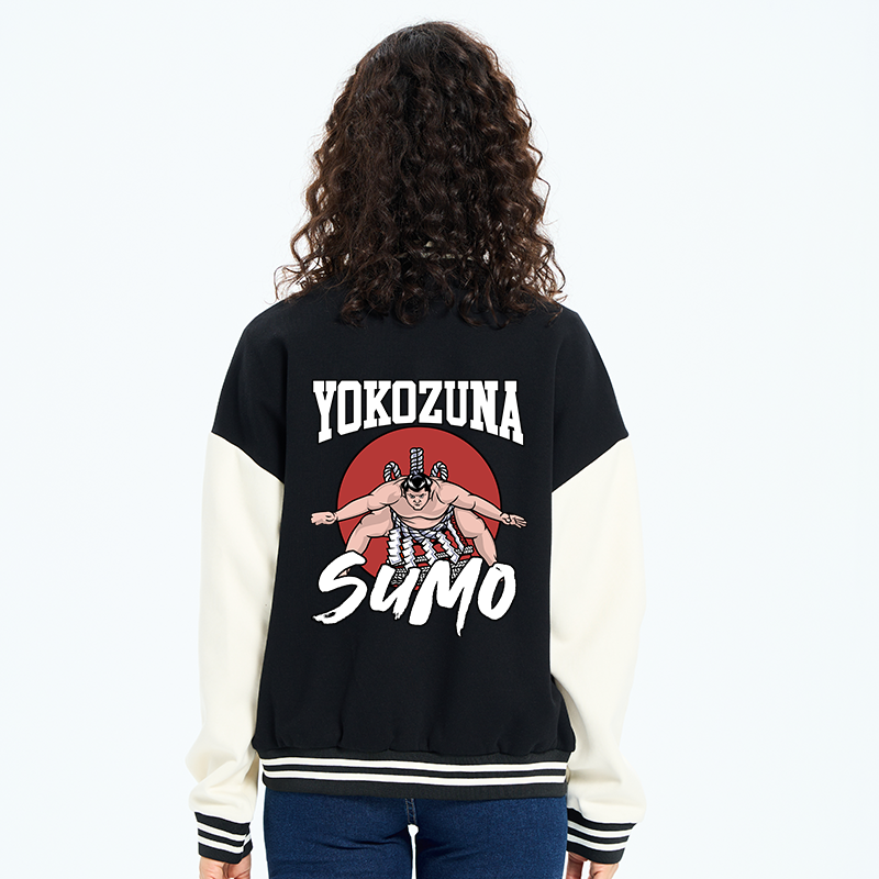 Tokyo-Tiger Yokozuna Sumo Embroidery Varsity Jacket