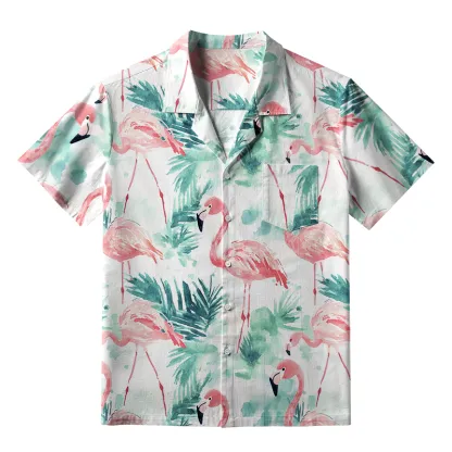 Tokyo-Tiger Passionate Flamingo Japan Aloha Hawaiian Shirt