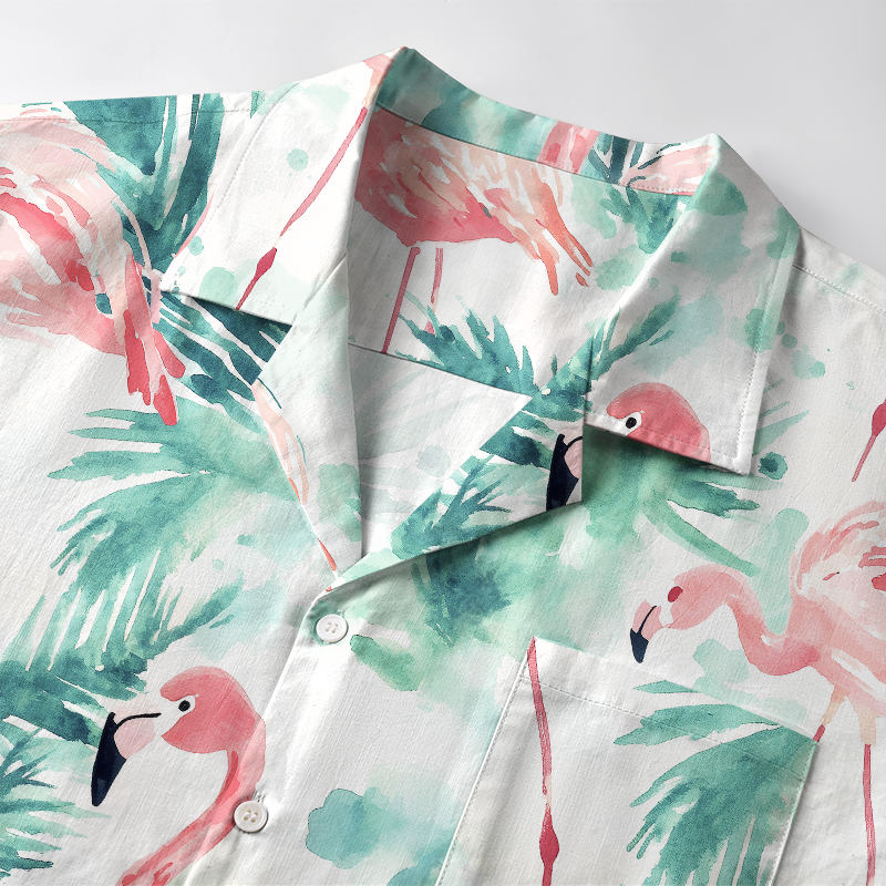 Tokyo-Tiger Passionate Flamingo Japan Aloha Hawaiian Shirt