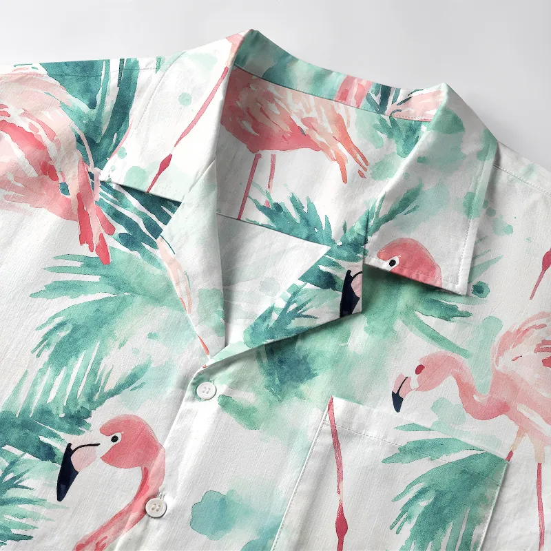 Tokyo-Tiger Passionate Flamingo Japan Aloha Hawaiian Shirt