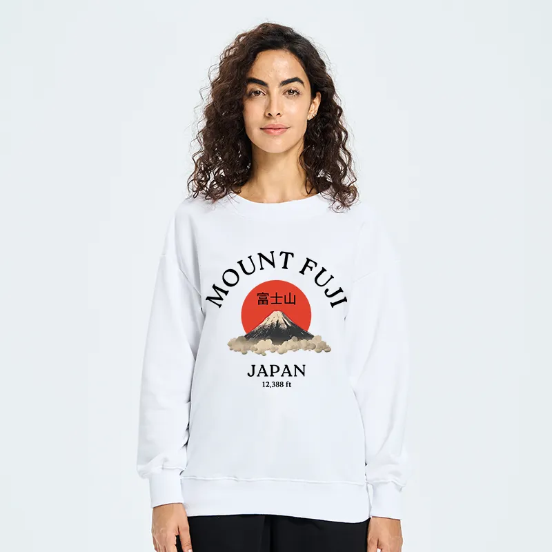 Tokyo-Tiger Japan Mount Fuji Sun Unisex Sweatshirt