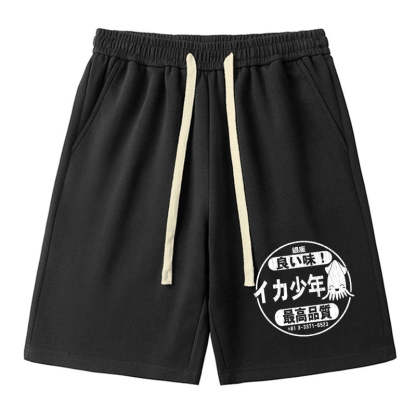 Tokyo-Tiger Ika Squid Boy Restaurant Unisex Shorts