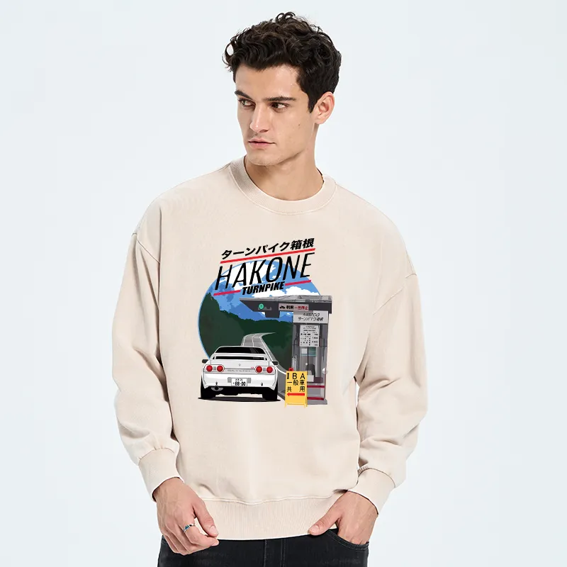 Tokyo-Tiger Hakone Nissan Skyline R32 JDM Washed Sweatshirt