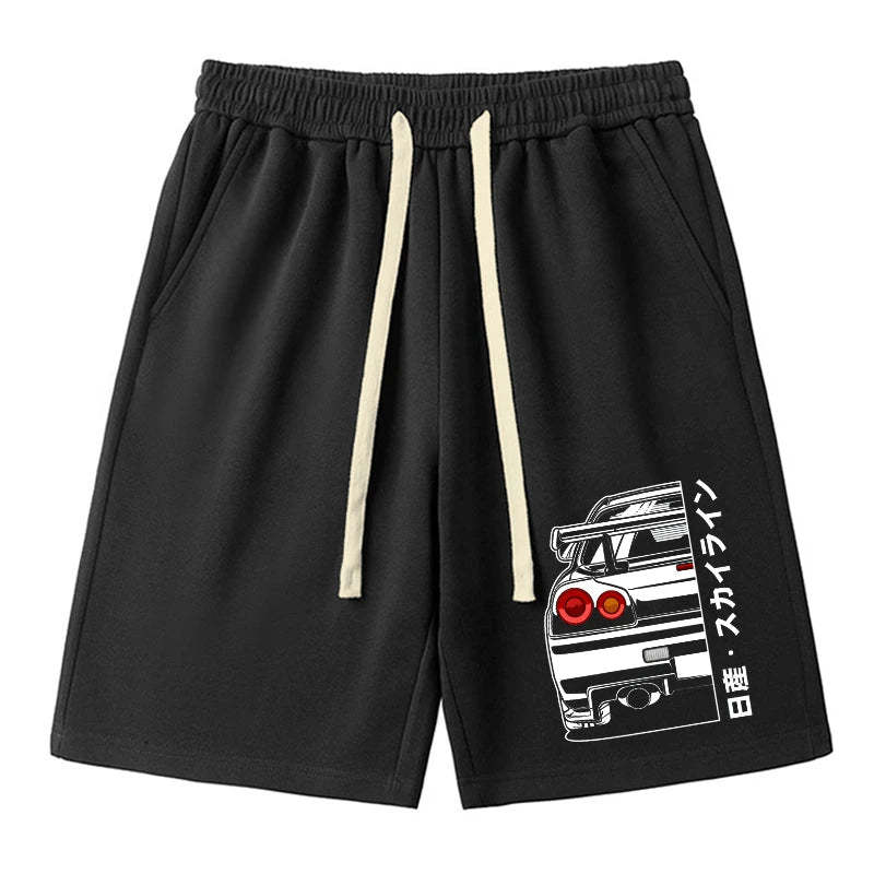 Tokyo-Tiger Nissan Skyline GTR R34 Unisex Shorts Sale
