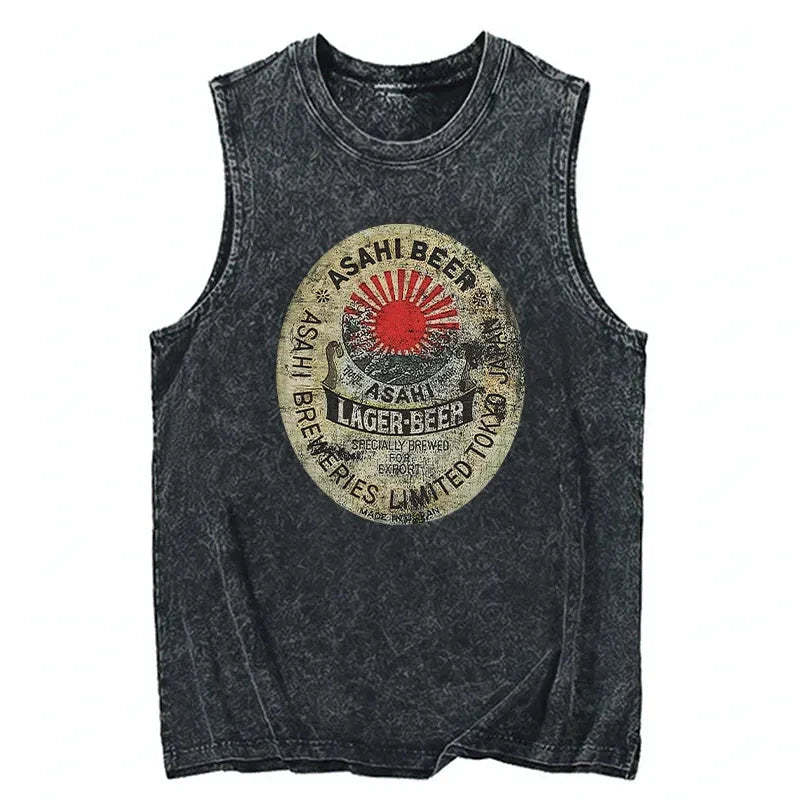 Tokyo-Tiger ASAHI BEER Japanese Washed Tank Sale