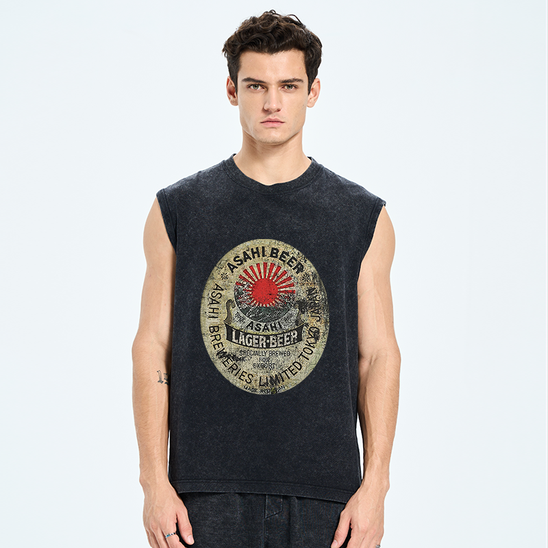 Tokyo-Tiger ASAHI BEER Japanese Washed Tank