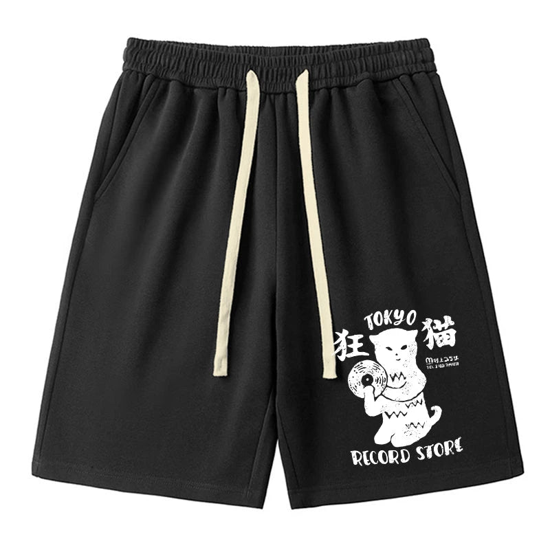 Tokyo-Tiger Tokyo Record Store Cat CD Unisex Shorts