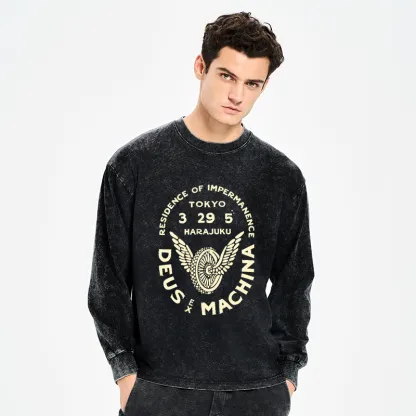 Tokyo-Tiger Deus Ex Machina Tokyo Washed Long Sleeve T-Shirt
