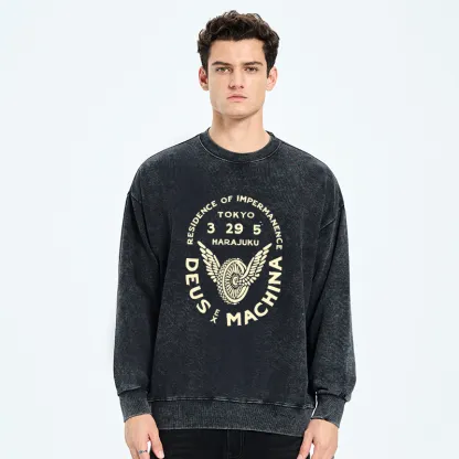 Tokyo-Tiger Deus Ex Machina Tokyo Washed Sweatshirt